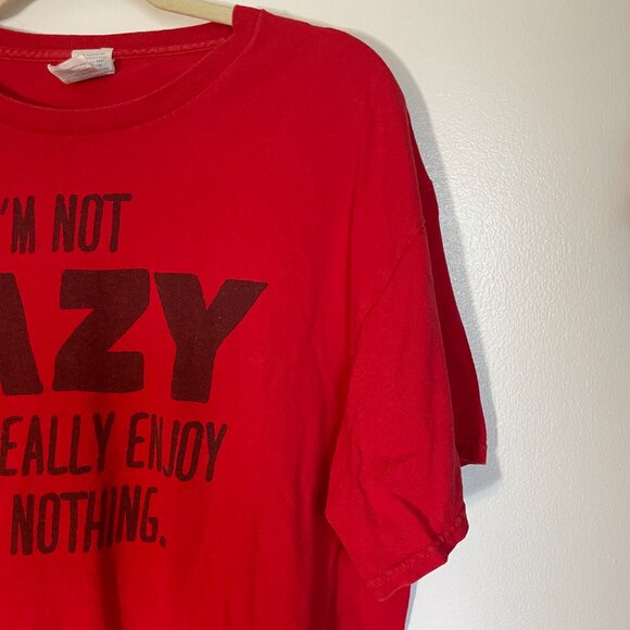 XL Red Men's Short Sleeve T-shirt Funny Quote - Picture 3 of 5